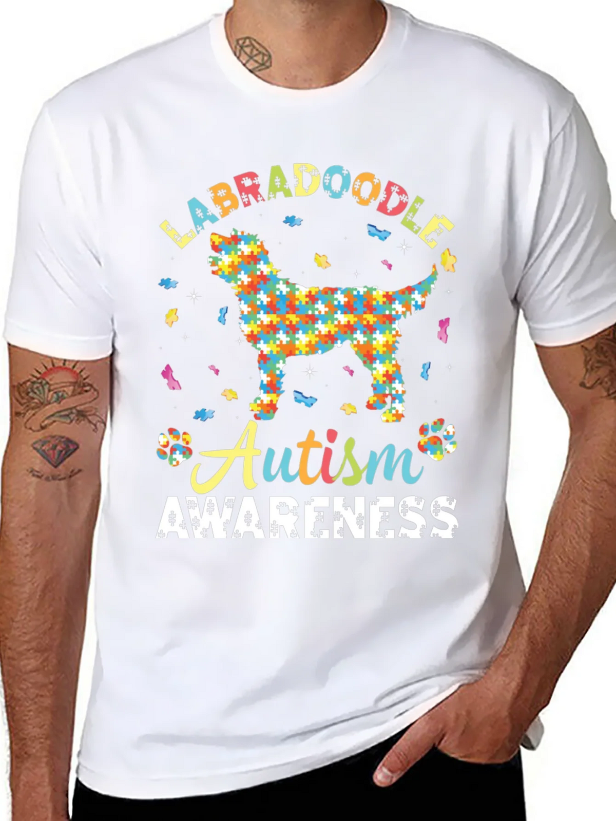 Labradoodle Autism Awareness T-Shirt product image 7