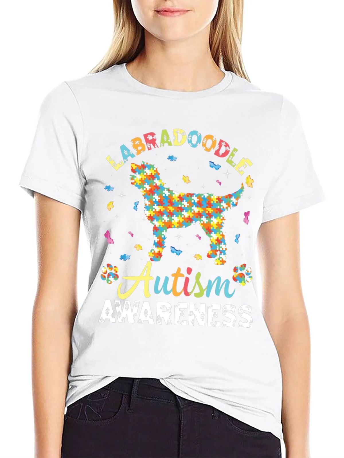 Labradoodle Autism Awareness T-Shirt product image 8