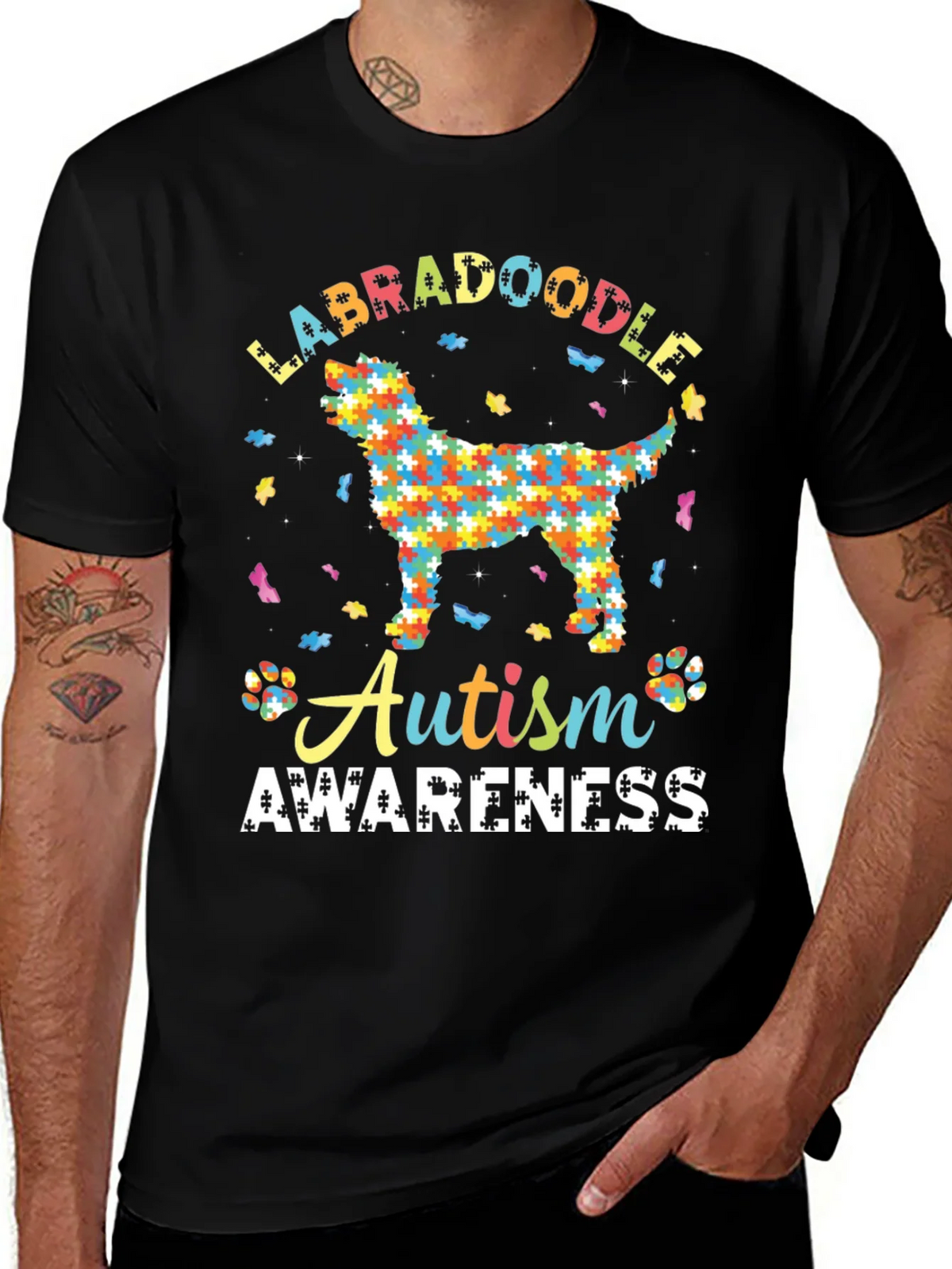 Labradoodle Autism Awareness T-Shirt product image 1