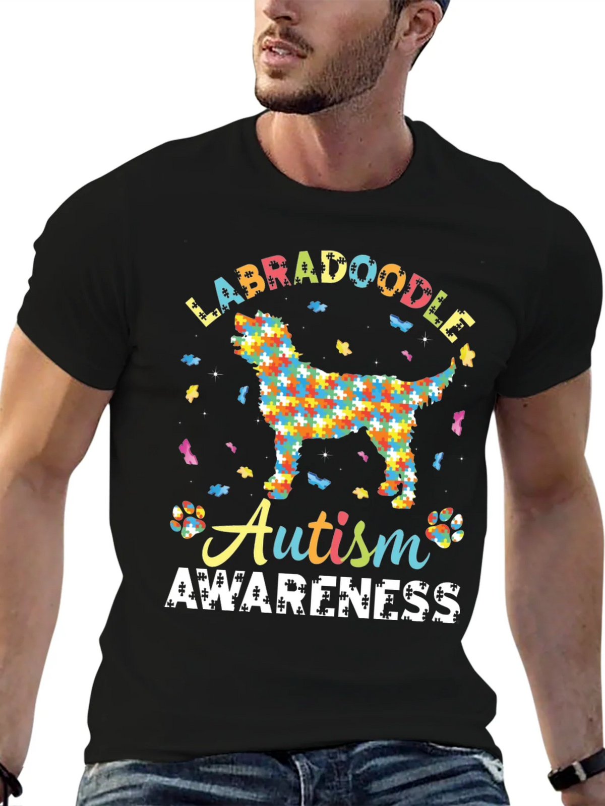 Labradoodle Autism Awareness T-Shirt product image 6