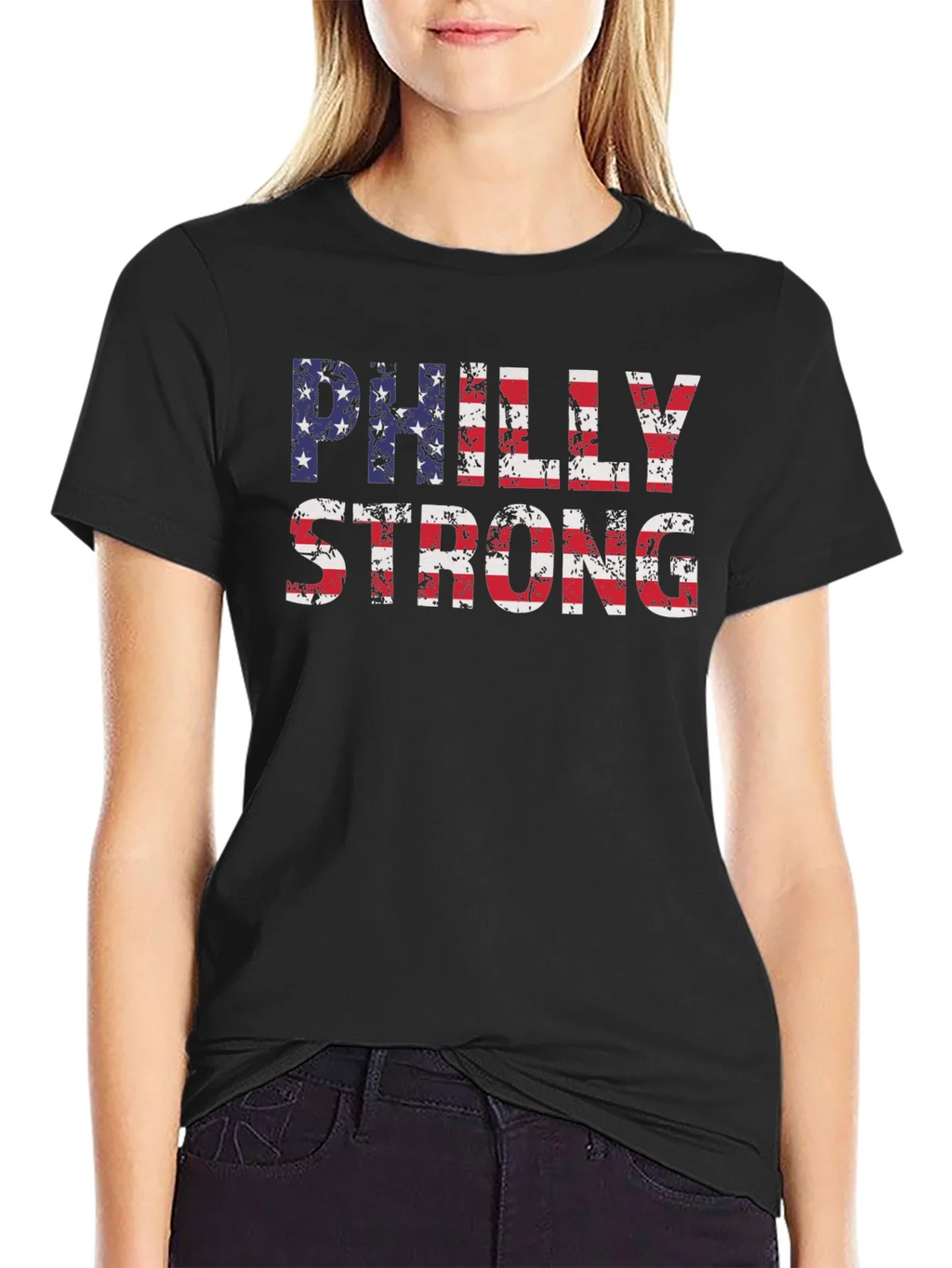 Philly Strong American Flag T-Shirt product image 2