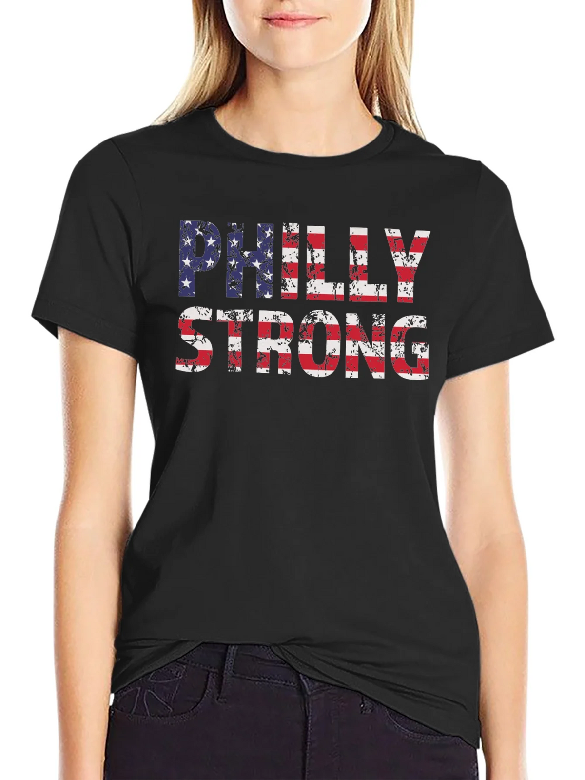 Philly Strong American Flag T-Shirt product image 2