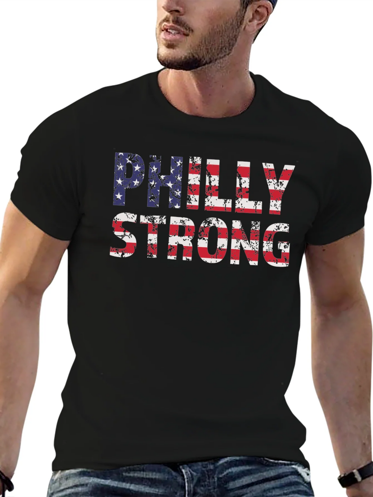 Philly Strong American Flag T-Shirt product image 6