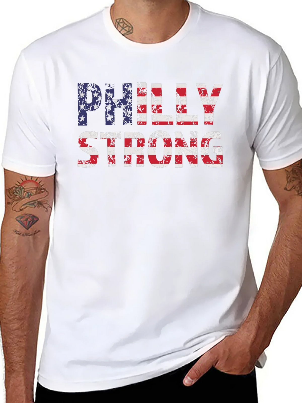 Philly Strong American Flag T-Shirt product image 7