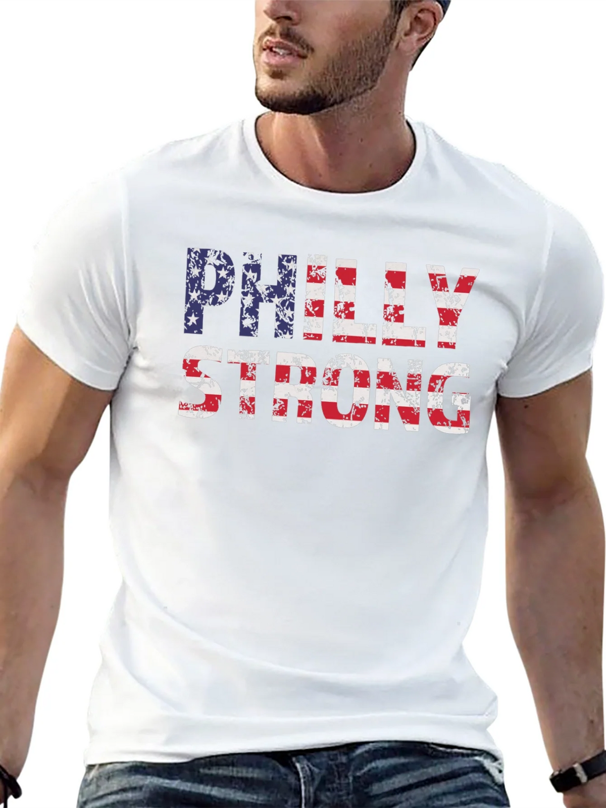 Philly Strong American Flag T-Shirt product image 12