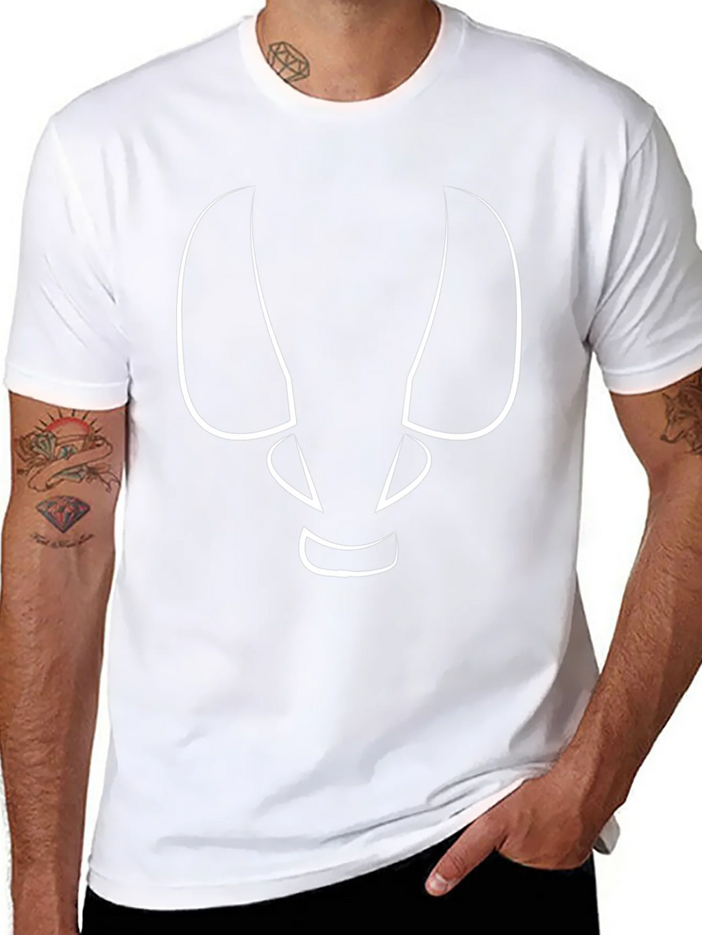 Abstract Face Graphic Tee - Modern Style product image 7
