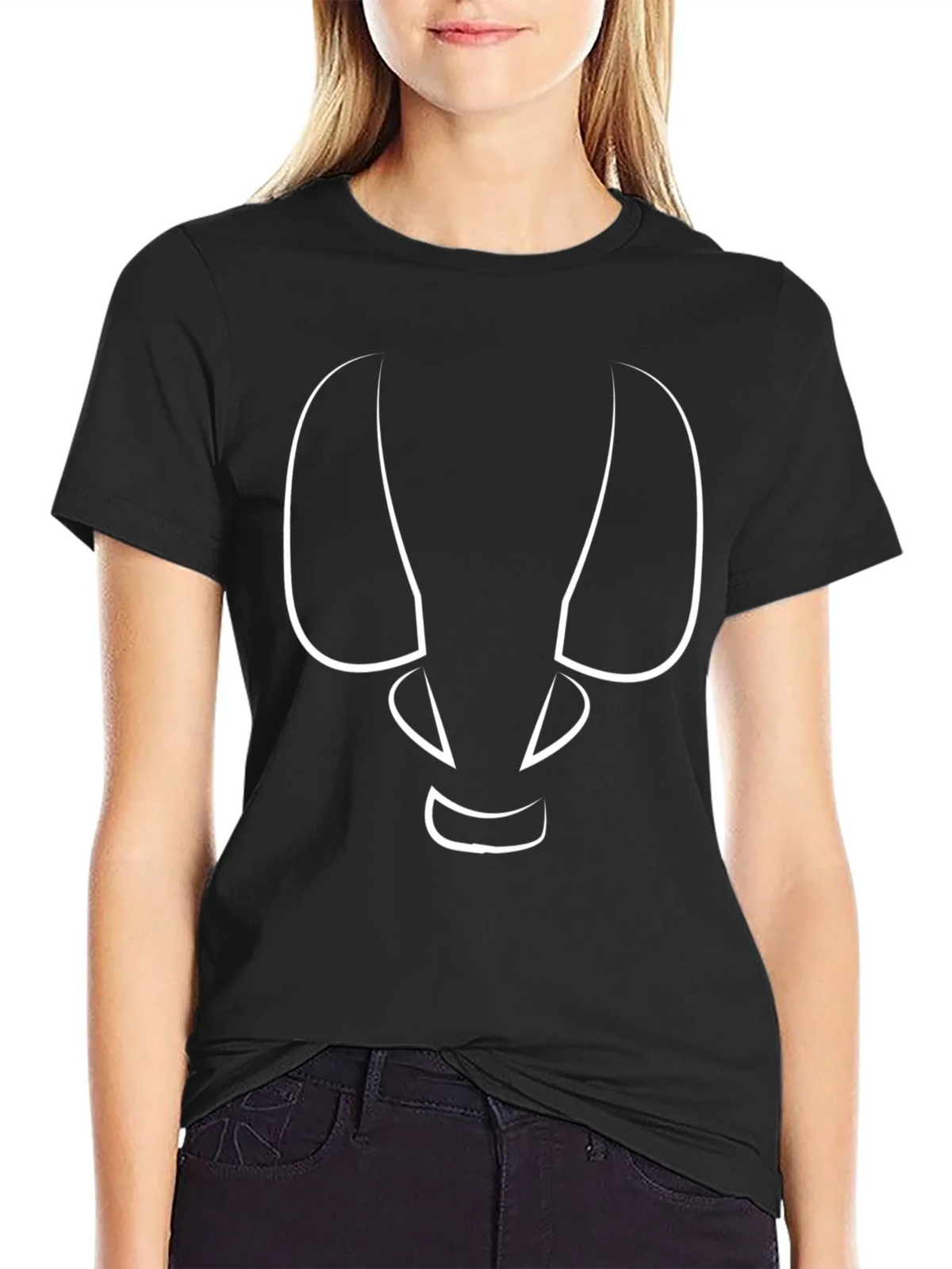 Abstract Face Graphic Tee - Modern Style product image 2