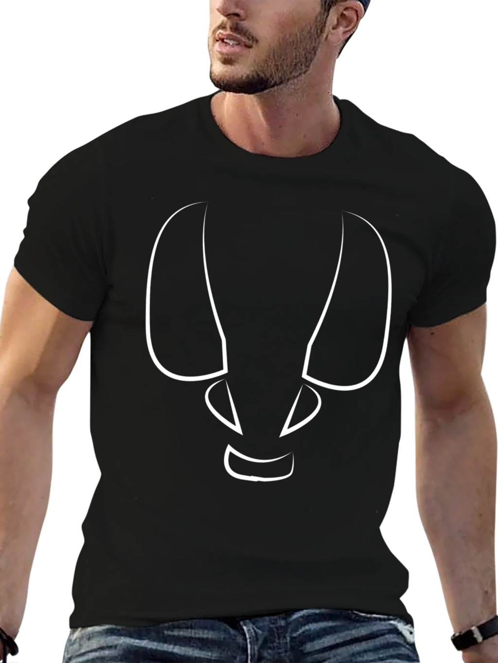 Abstract Face Graphic Tee - Modern Style product image 6