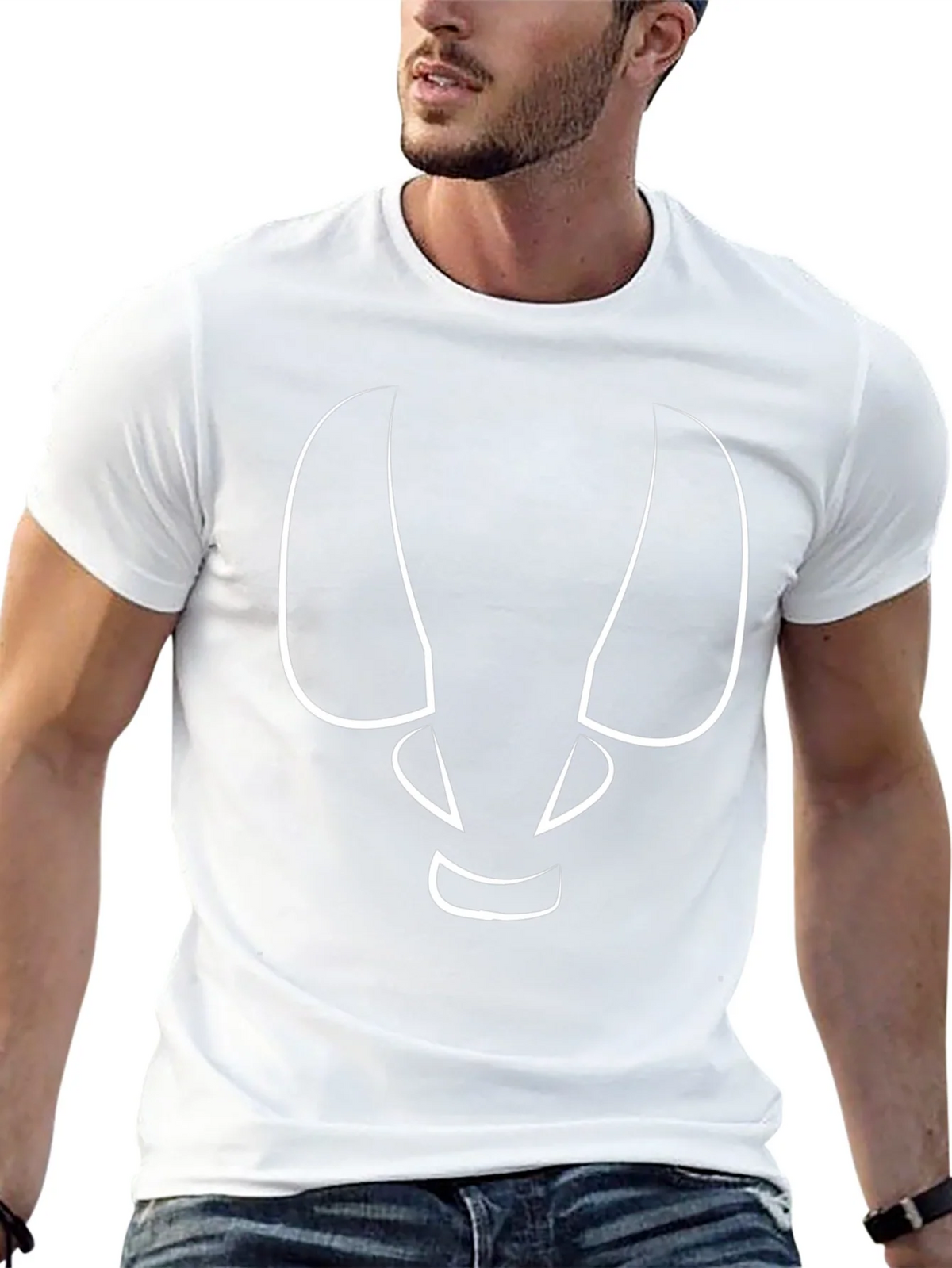 Abstract Face Graphic Tee - Modern Style product image 12