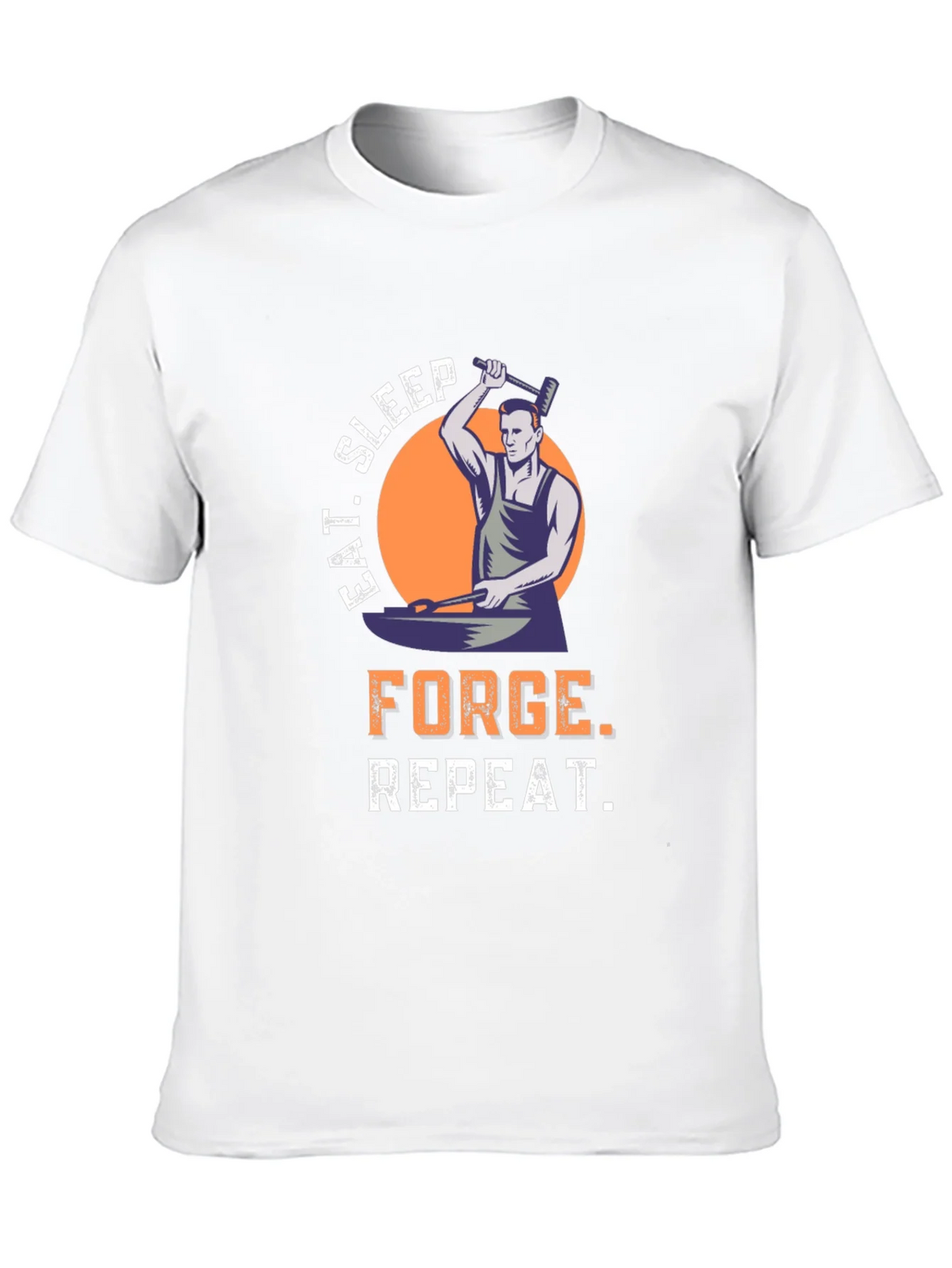 Eat Sleep Forge Repeat Black Graphic Tee product image 7