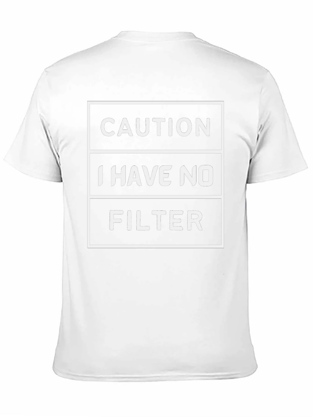 Caution: I Have No Filter Graphic Tee product image 10