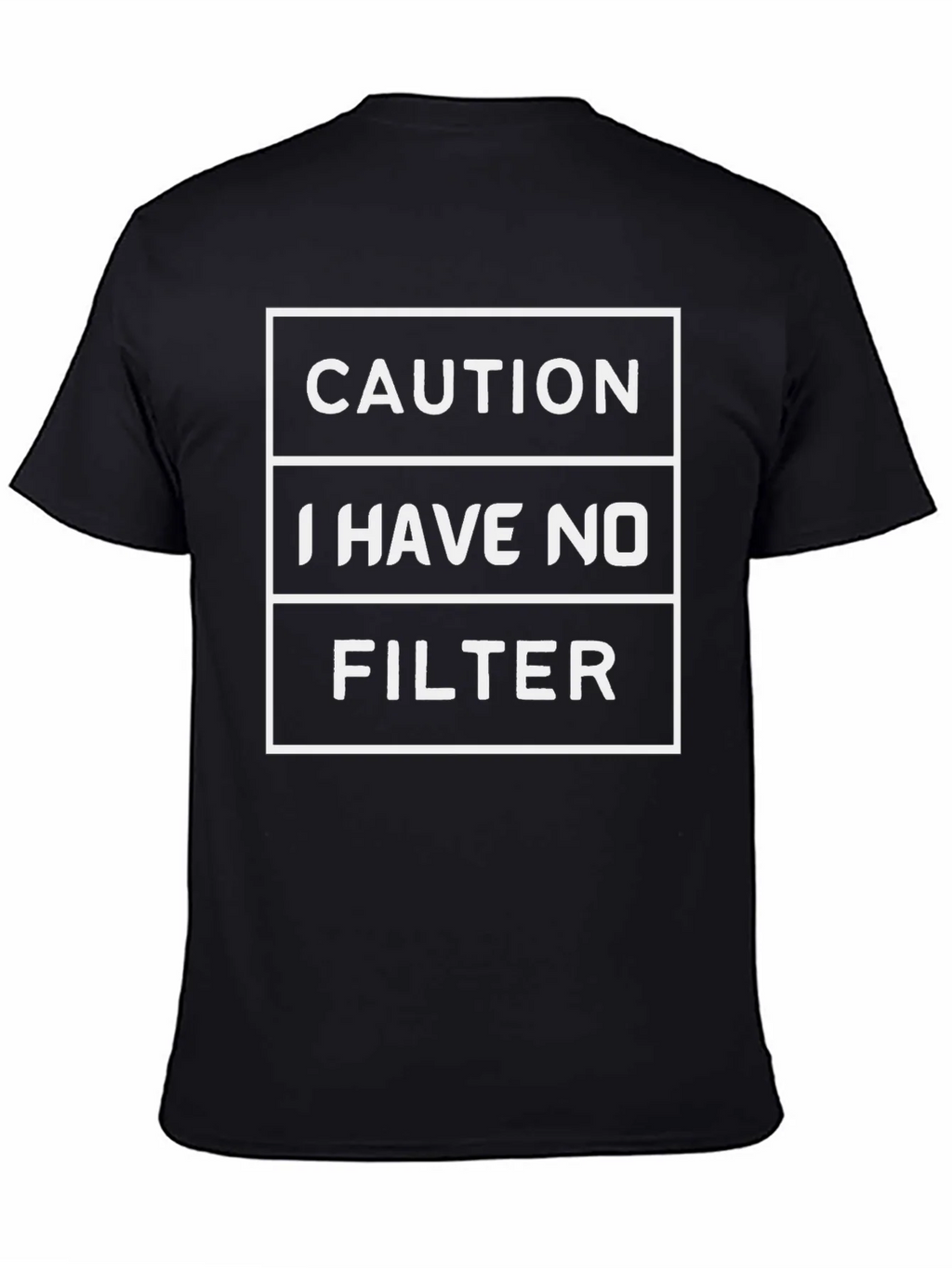 Caution: I Have No Filter Graphic Tee product image 4