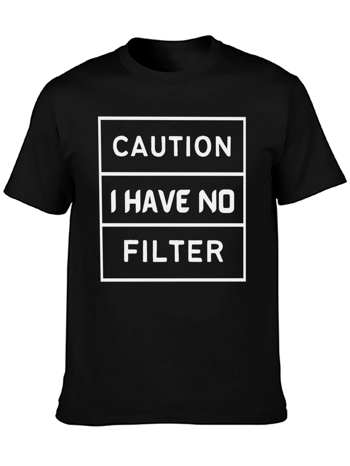 Caution: I Have No Filter Graphic Tee product image 3