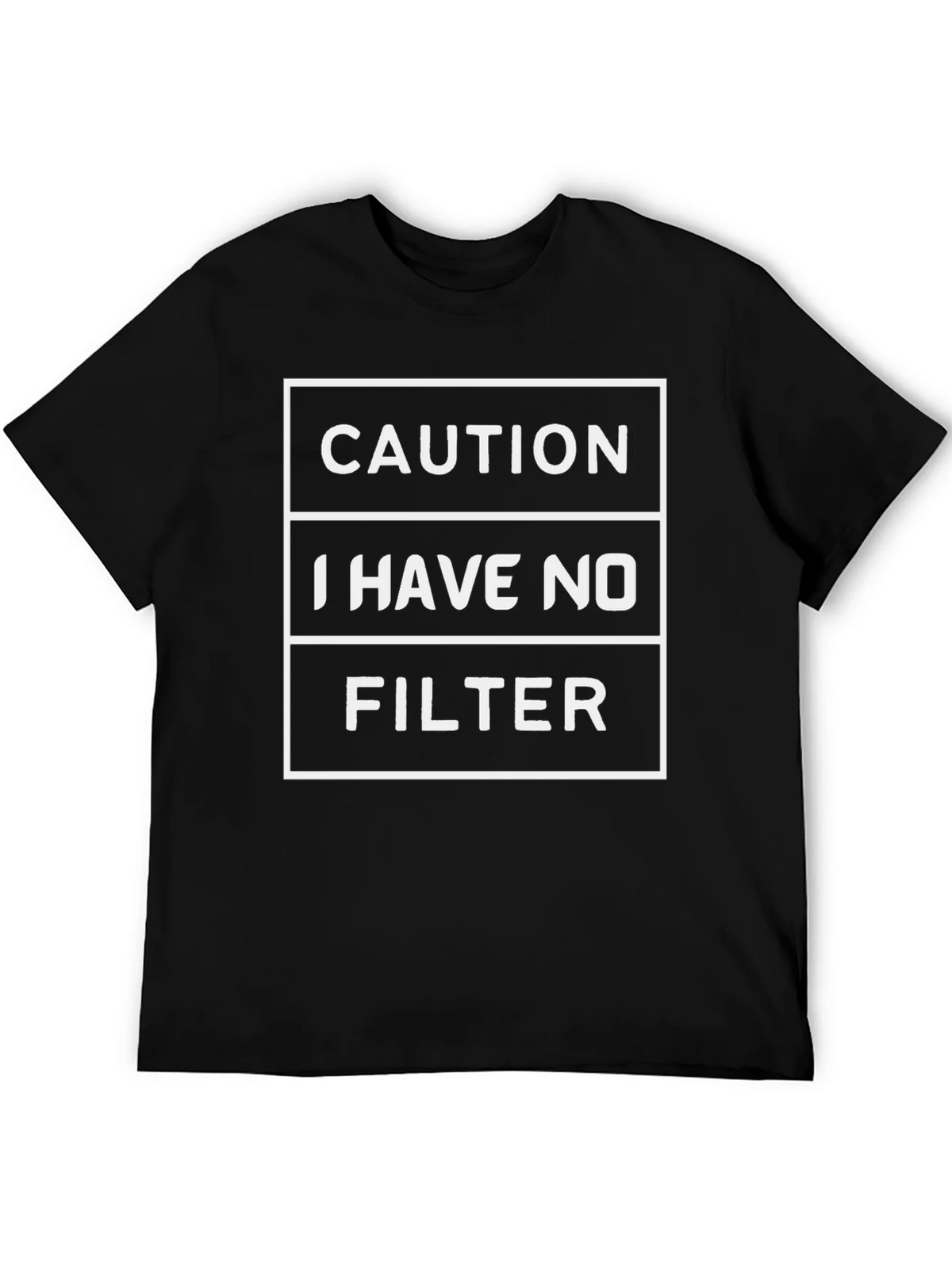 Caution: I Have No Filter Graphic Tee product image 5