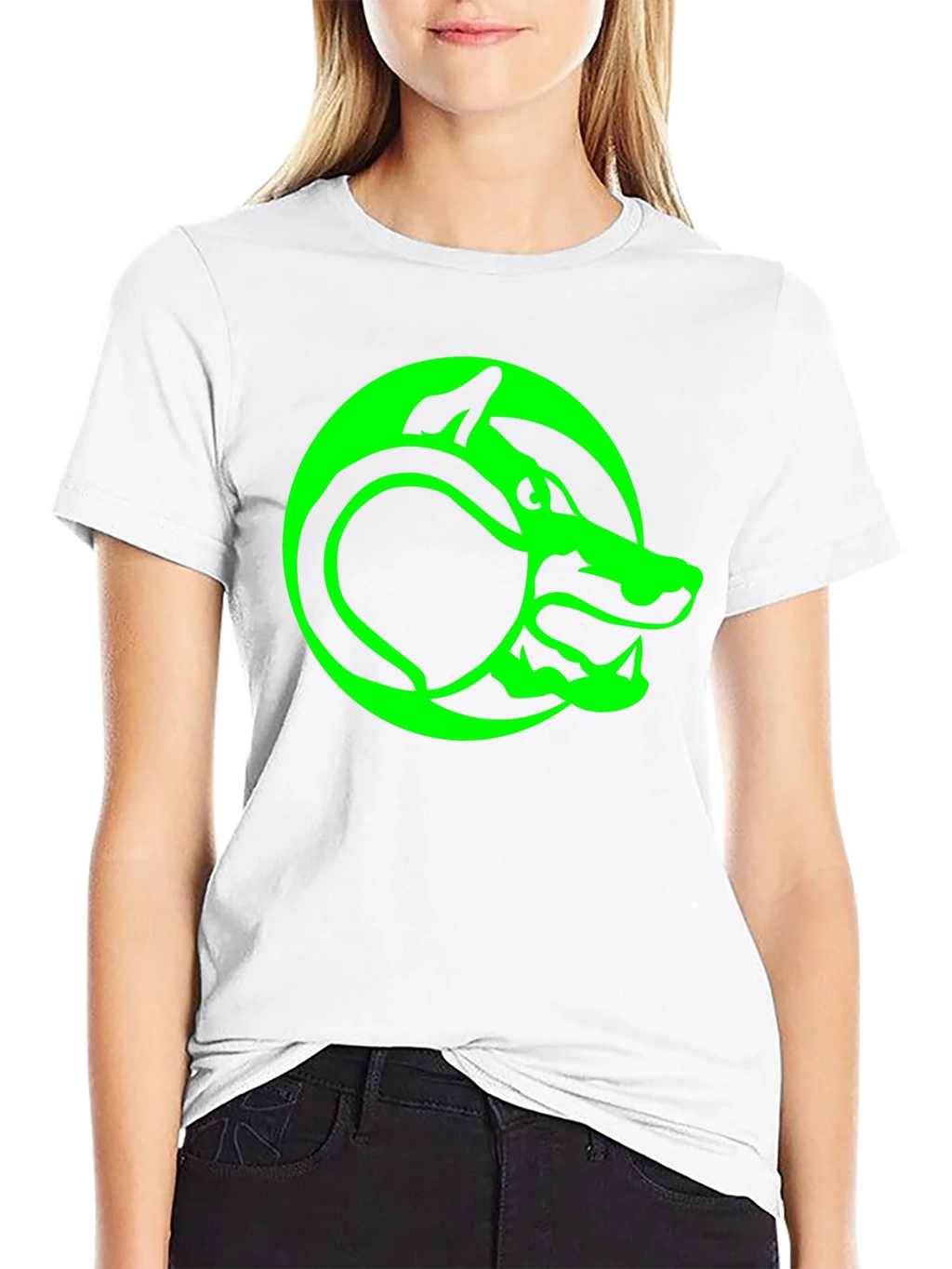 Green Serpent T-Shirt - Black Graphic Tee product image 8