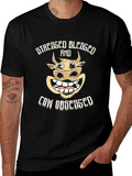 Stressed Blessed Cow Obsessed Black T-Shirt product image 1