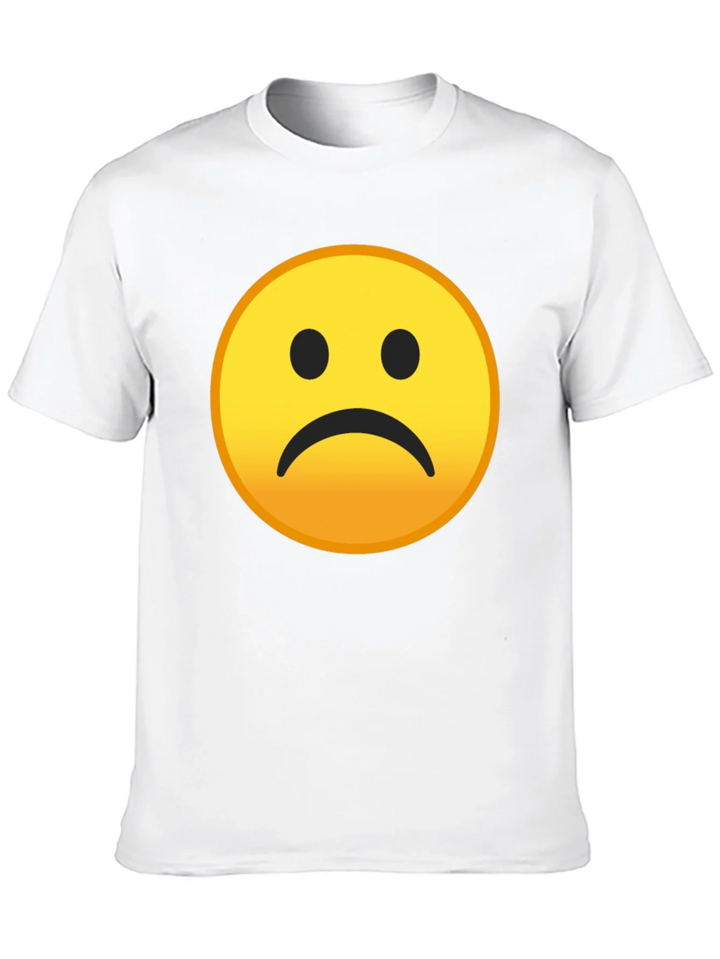 Sad Emoji Graphic Black T-Shirt product image 9