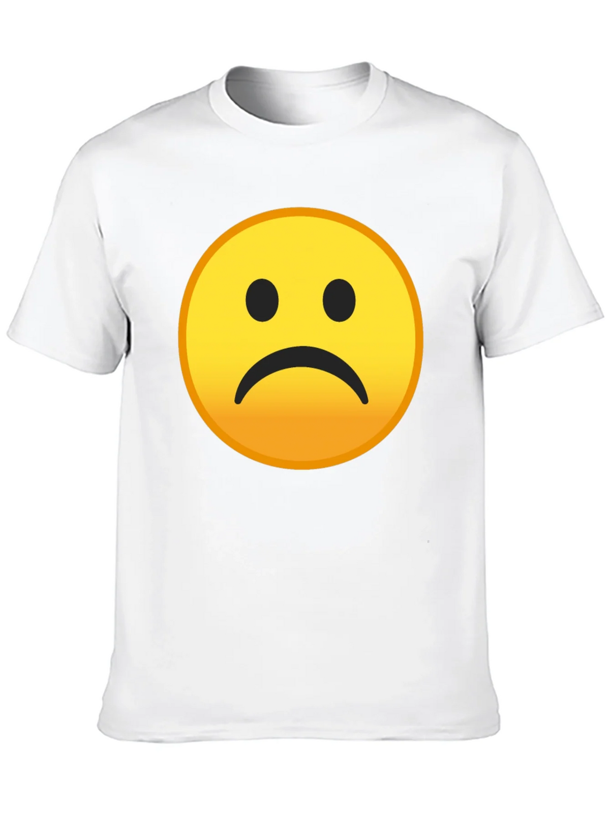 Sad Emoji Graphic Black T-Shirt product image 9