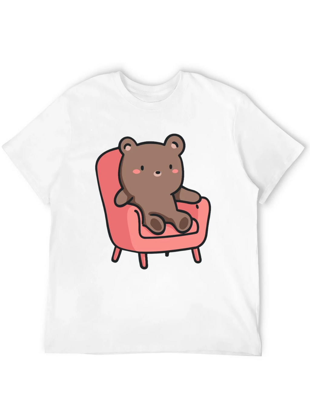 Cute Bear on Chair Graphic T-Shirt product image 11