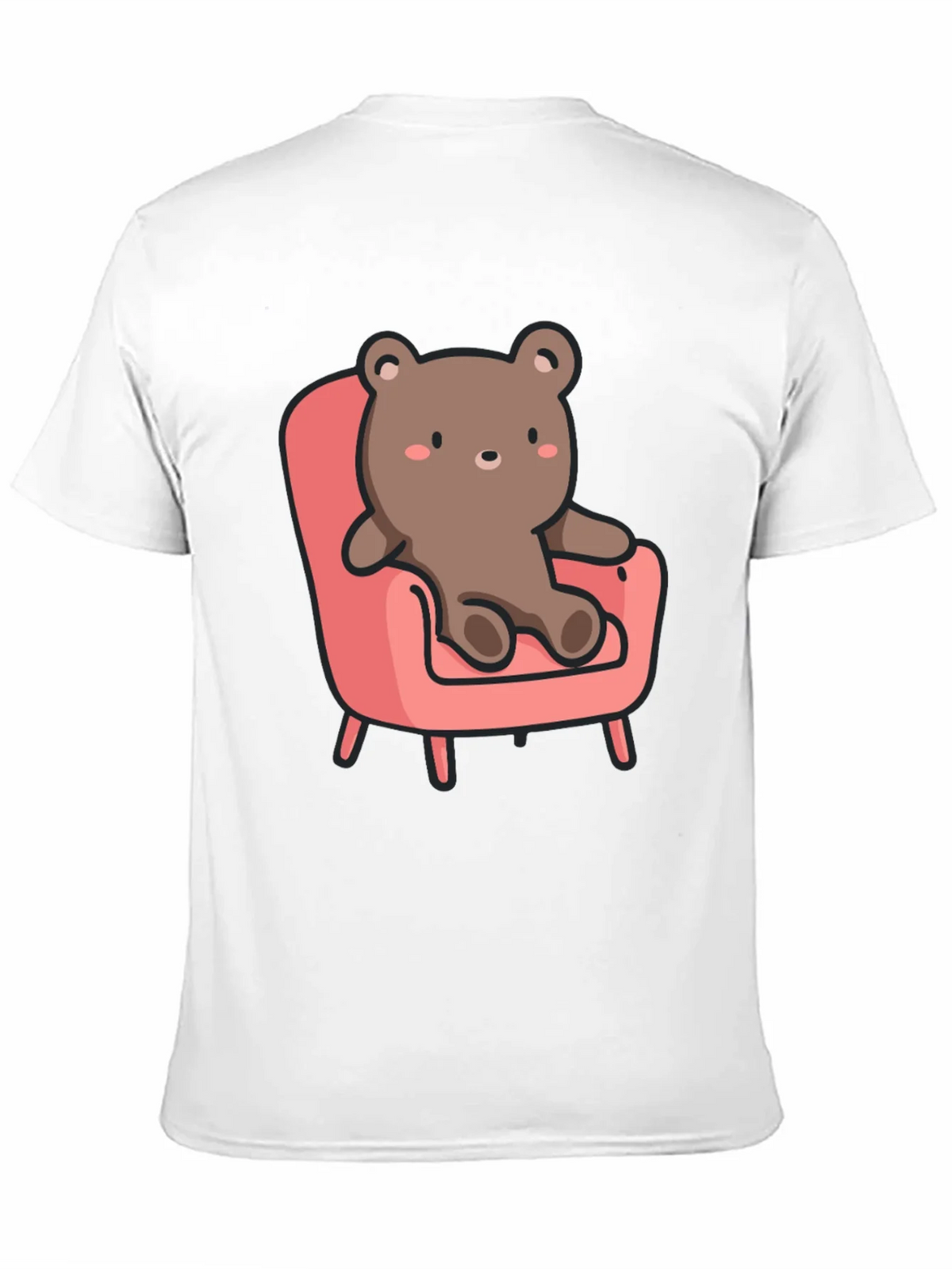 Cute Bear on Chair Graphic T-Shirt product image 10