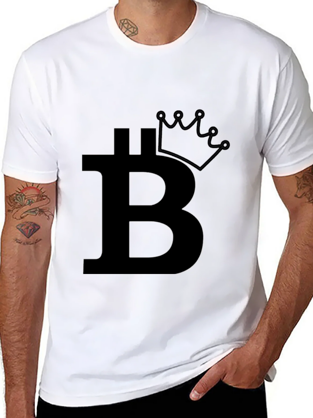 Bitcoin Crown Black T-Shirt - Crypto King product image 7