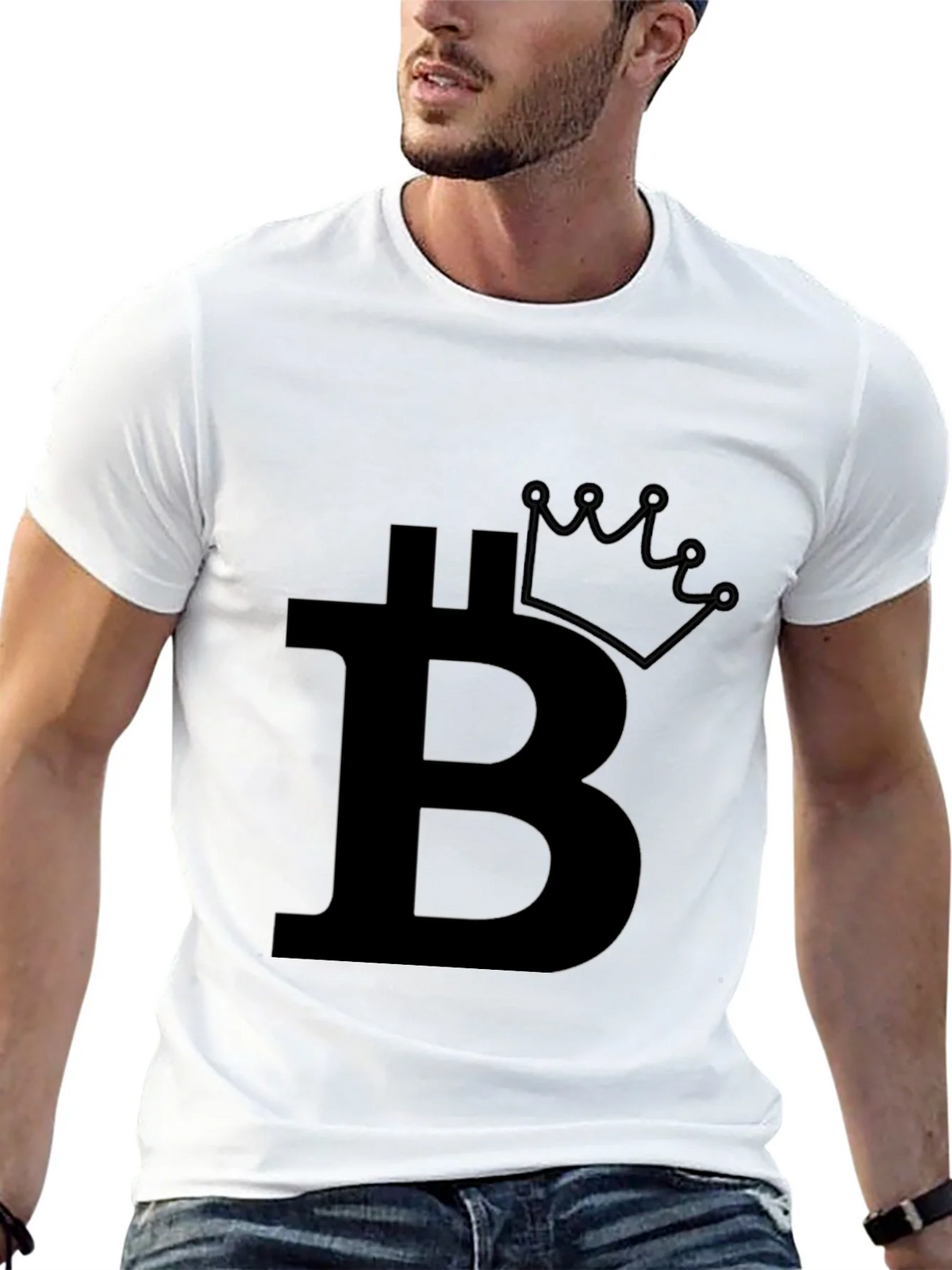 Bitcoin Crown Black T-Shirt - Crypto King product image 12