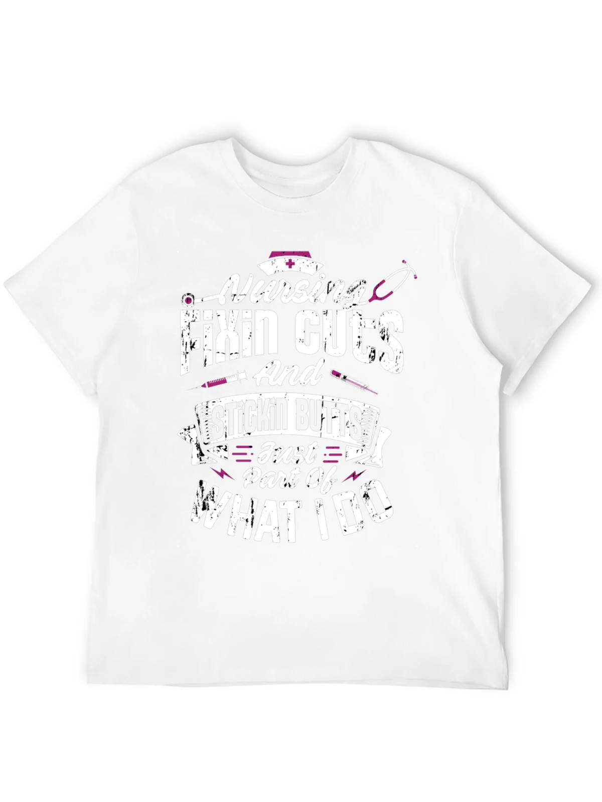 Nursing Fixin Cuts & Stickin Butts T-Shirt product image 11