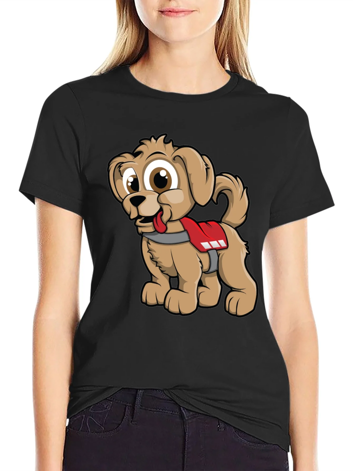 Cute Cartoon Dog Graphic Tee product image 2