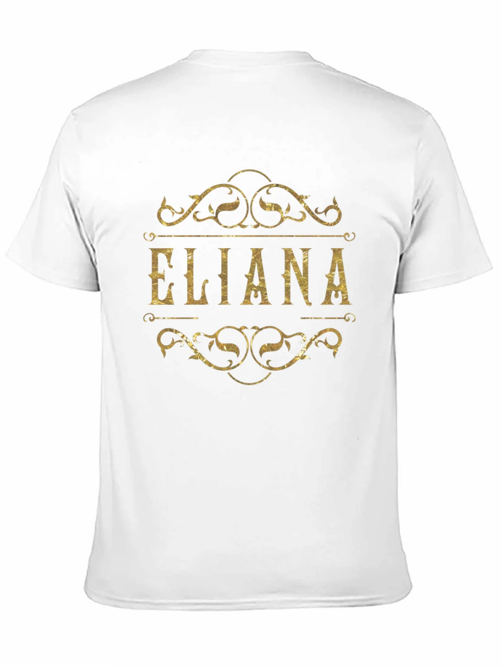 Eliana Gold Foil Print Black T-Shirt product image 9