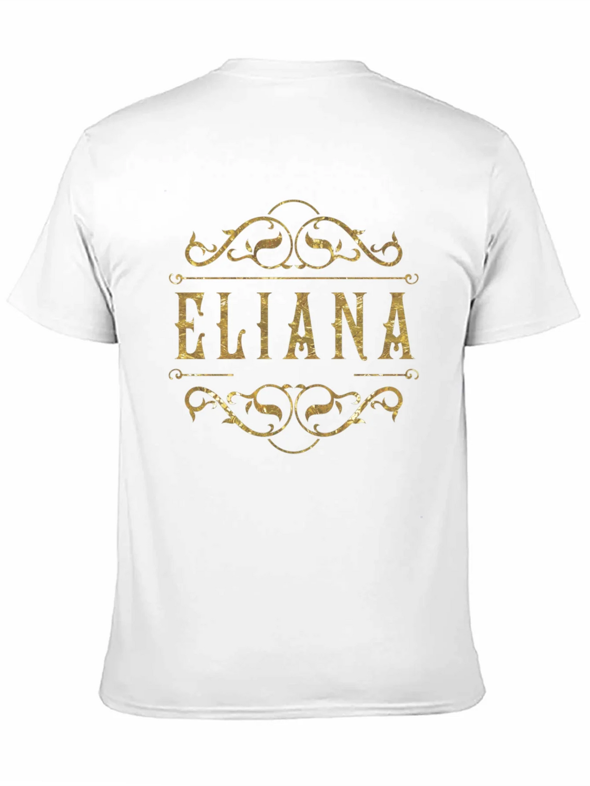 Eliana Gold Foil Print Black T-Shirt product image 9