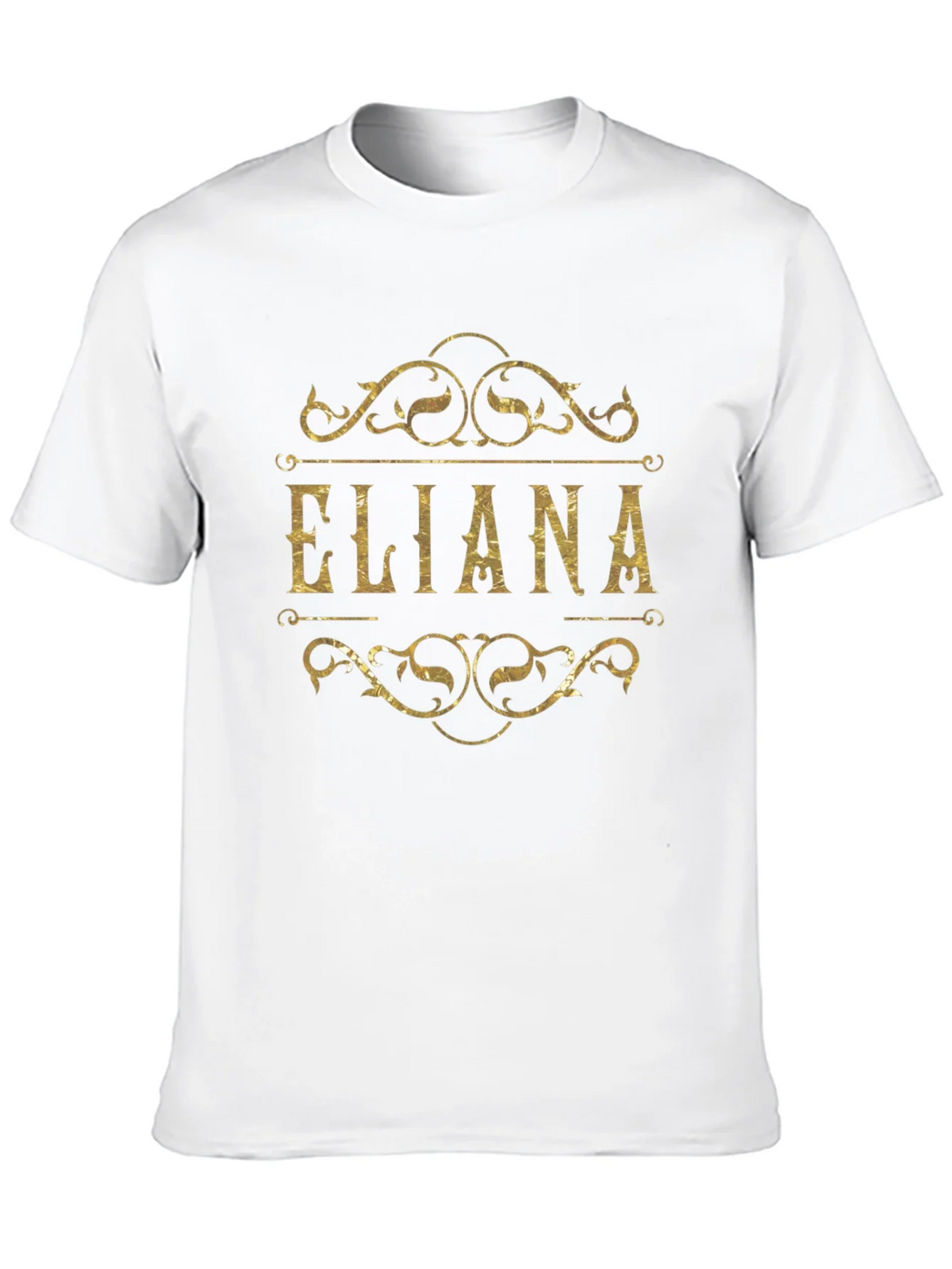 Eliana Gold Foil Print Black T-Shirt product image 8