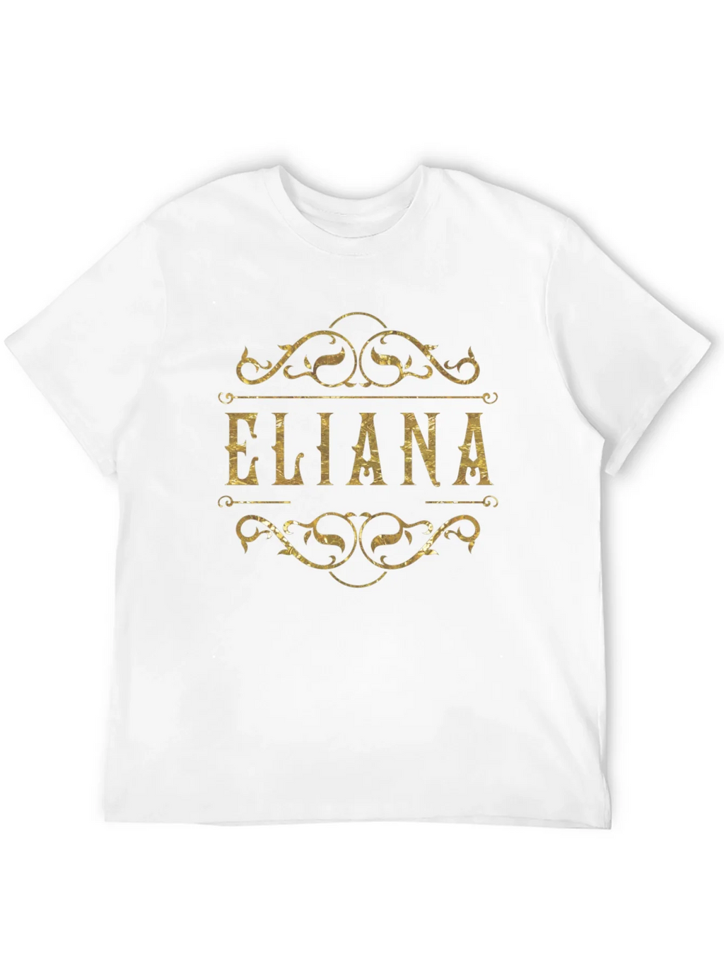 Eliana Gold Foil Print Black T-Shirt product image 10