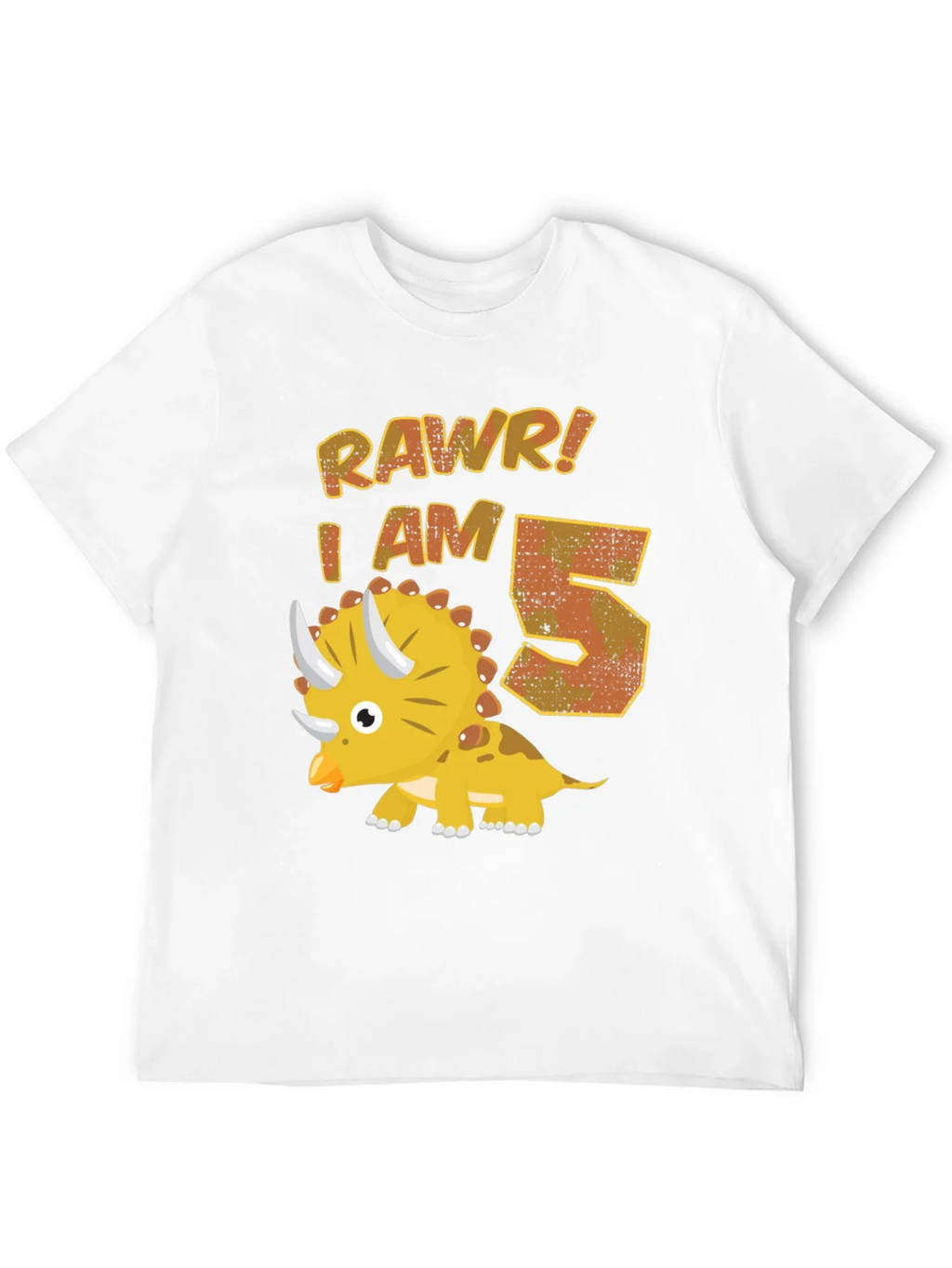 Roar! I Am 5 Dinosaur Birthday T-Shirt product image 11