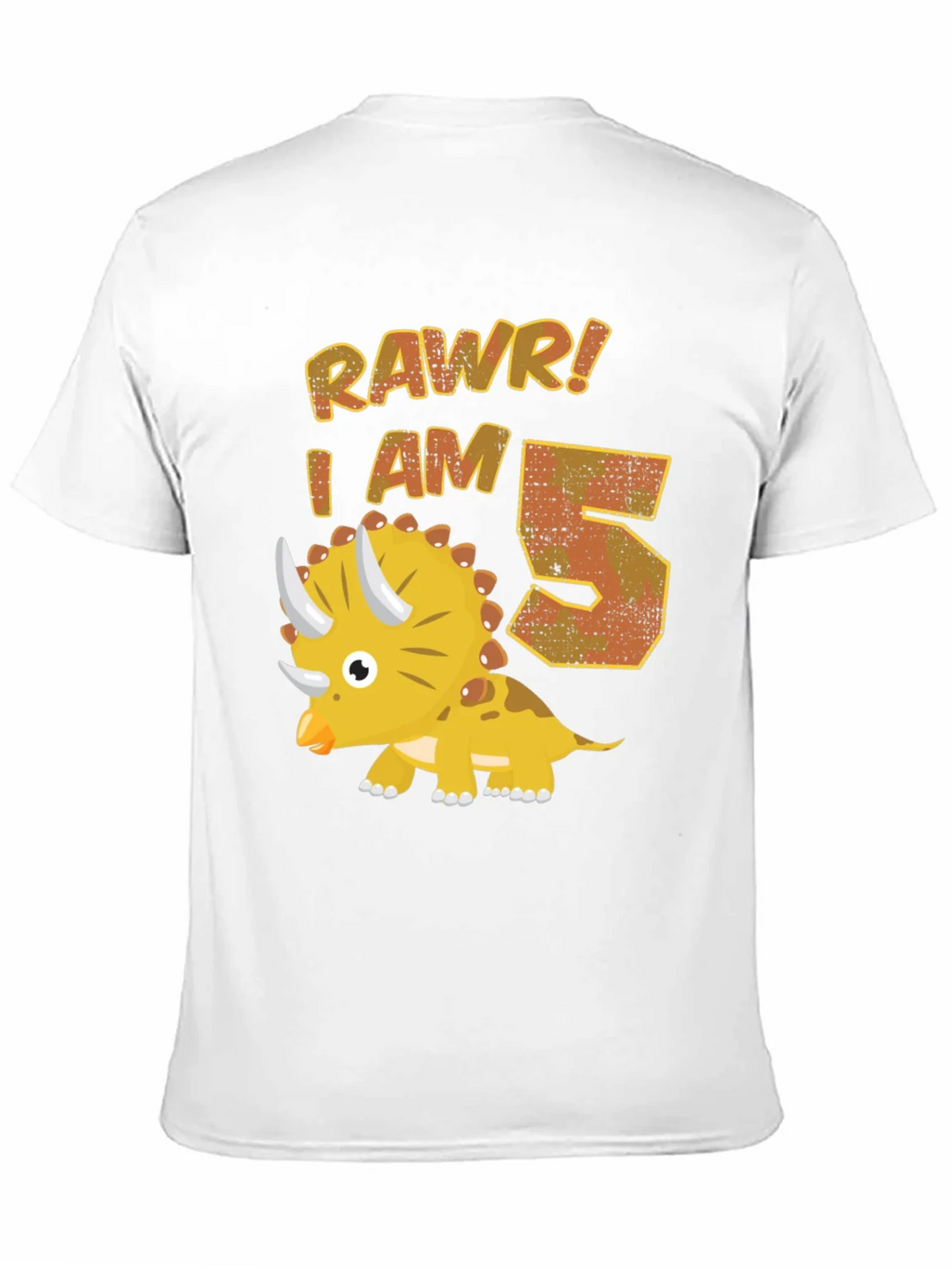 Roar! I Am 5 Dinosaur Birthday T-Shirt product image 10