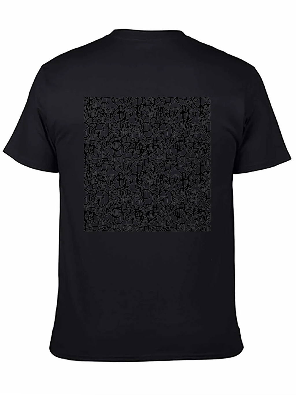 Abstract Graffiti Black T-Shirt product image 4