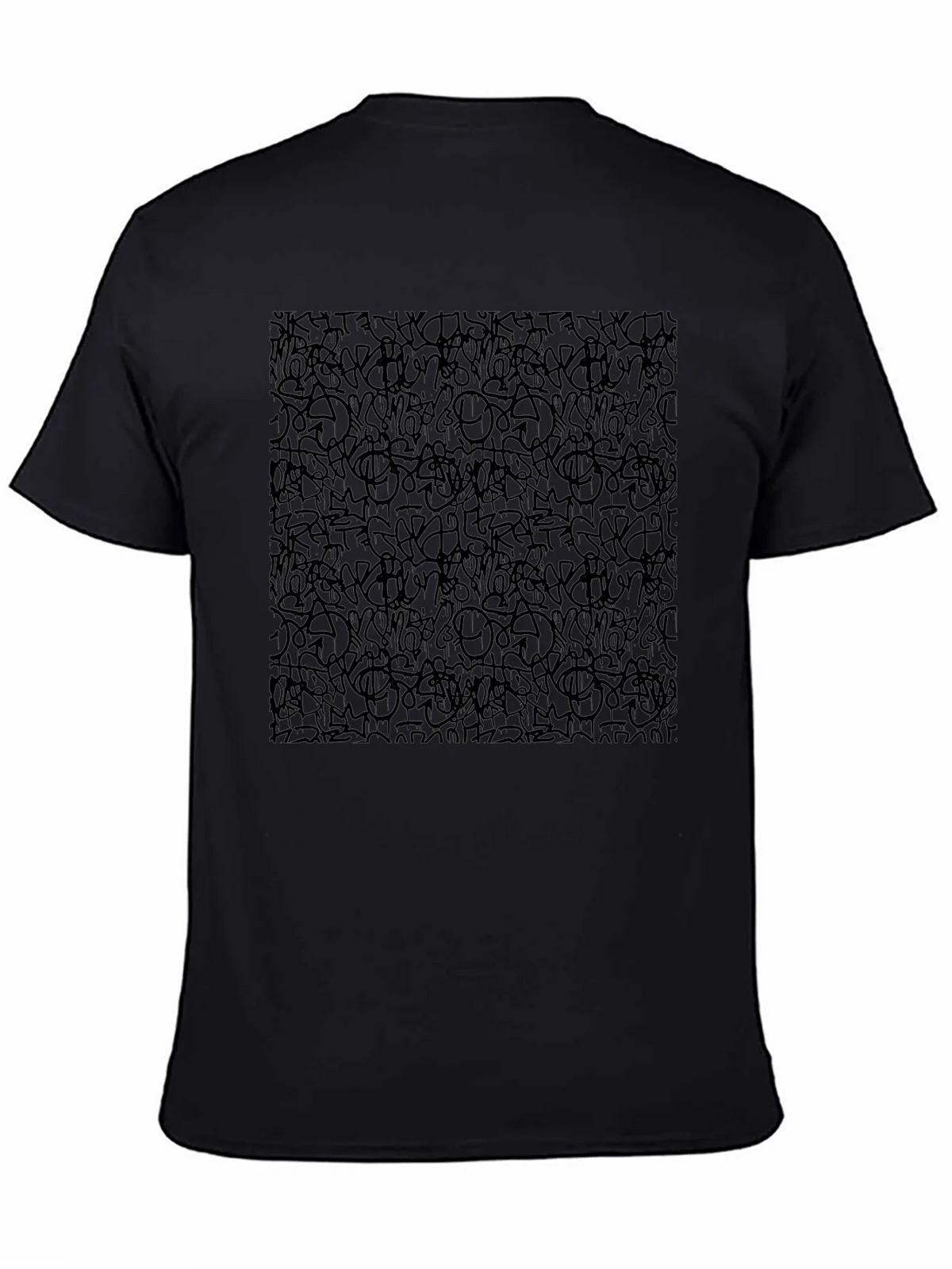 Abstract Graffiti Black T-Shirt product image 4