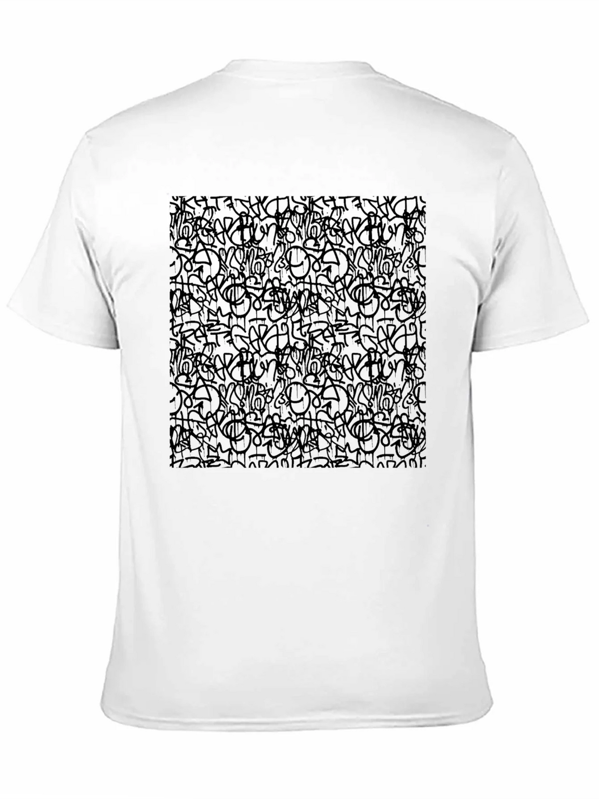 Abstract Graffiti Black T-Shirt product image 10