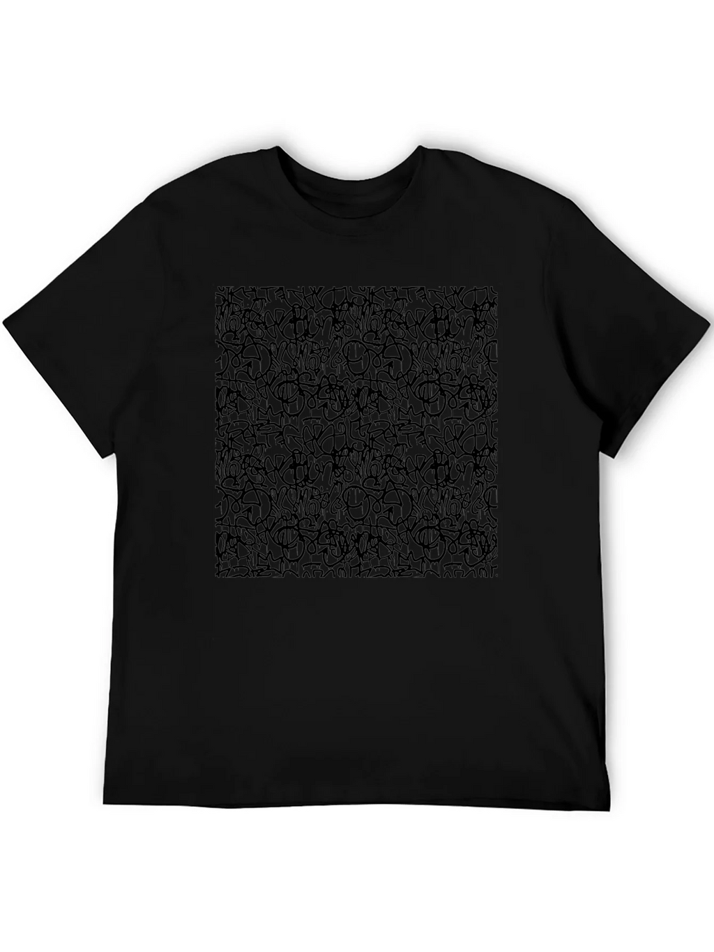 Abstract Graffiti Black T-Shirt product image 5