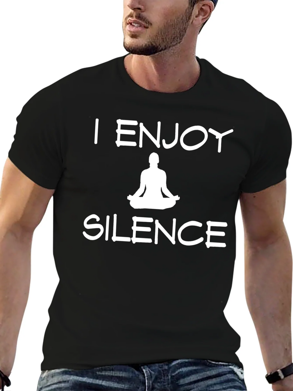 I Enjoy Silence Meditation T-Shirt product image 6