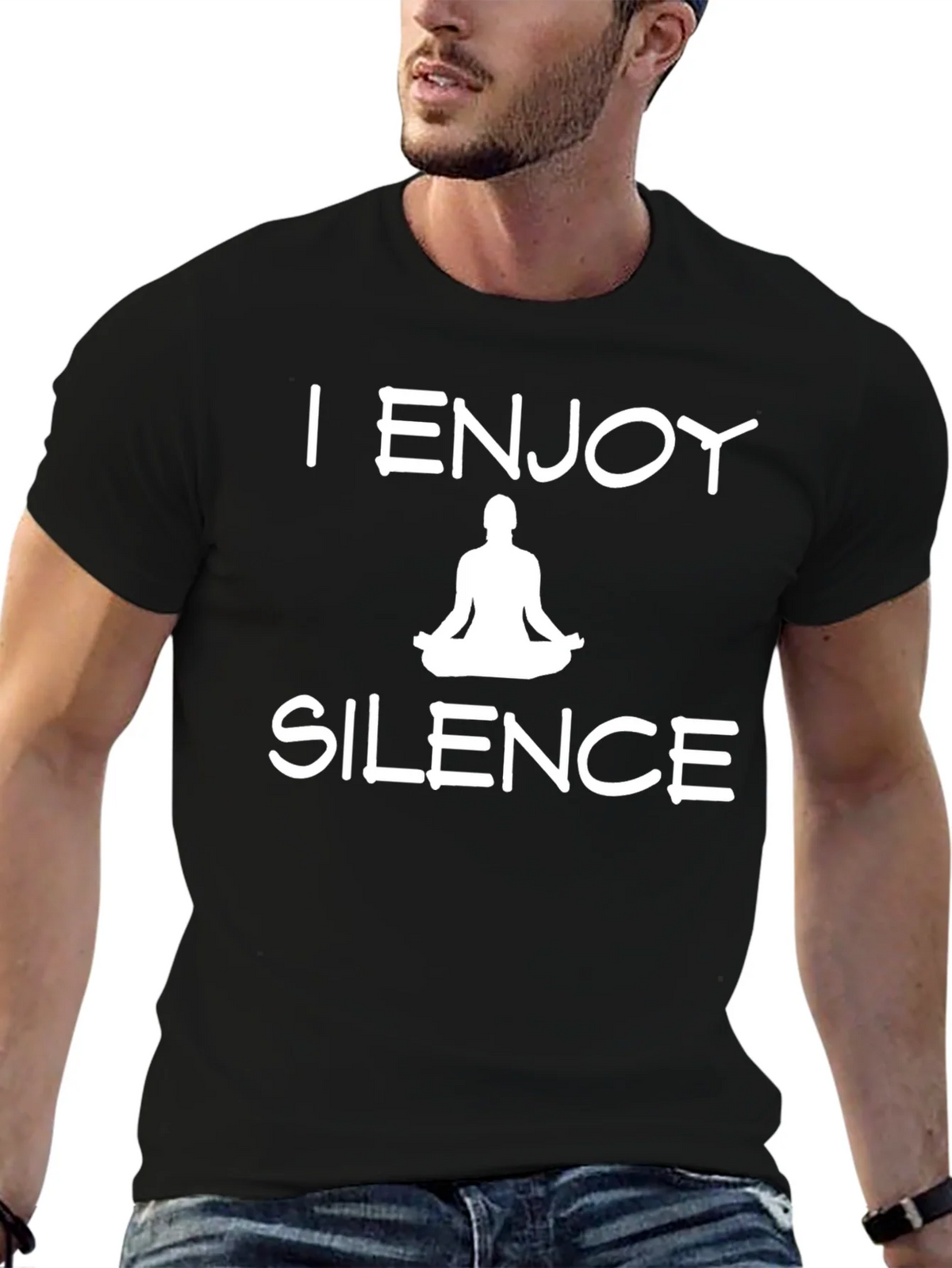 I Enjoy Silence Meditation T-Shirt product image 6