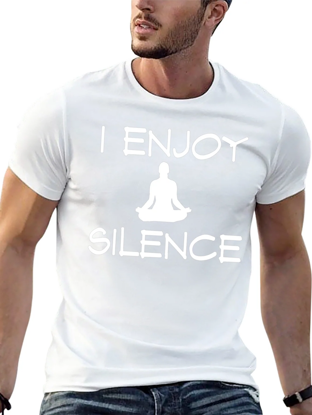 I Enjoy Silence Meditation T-Shirt product image 12
