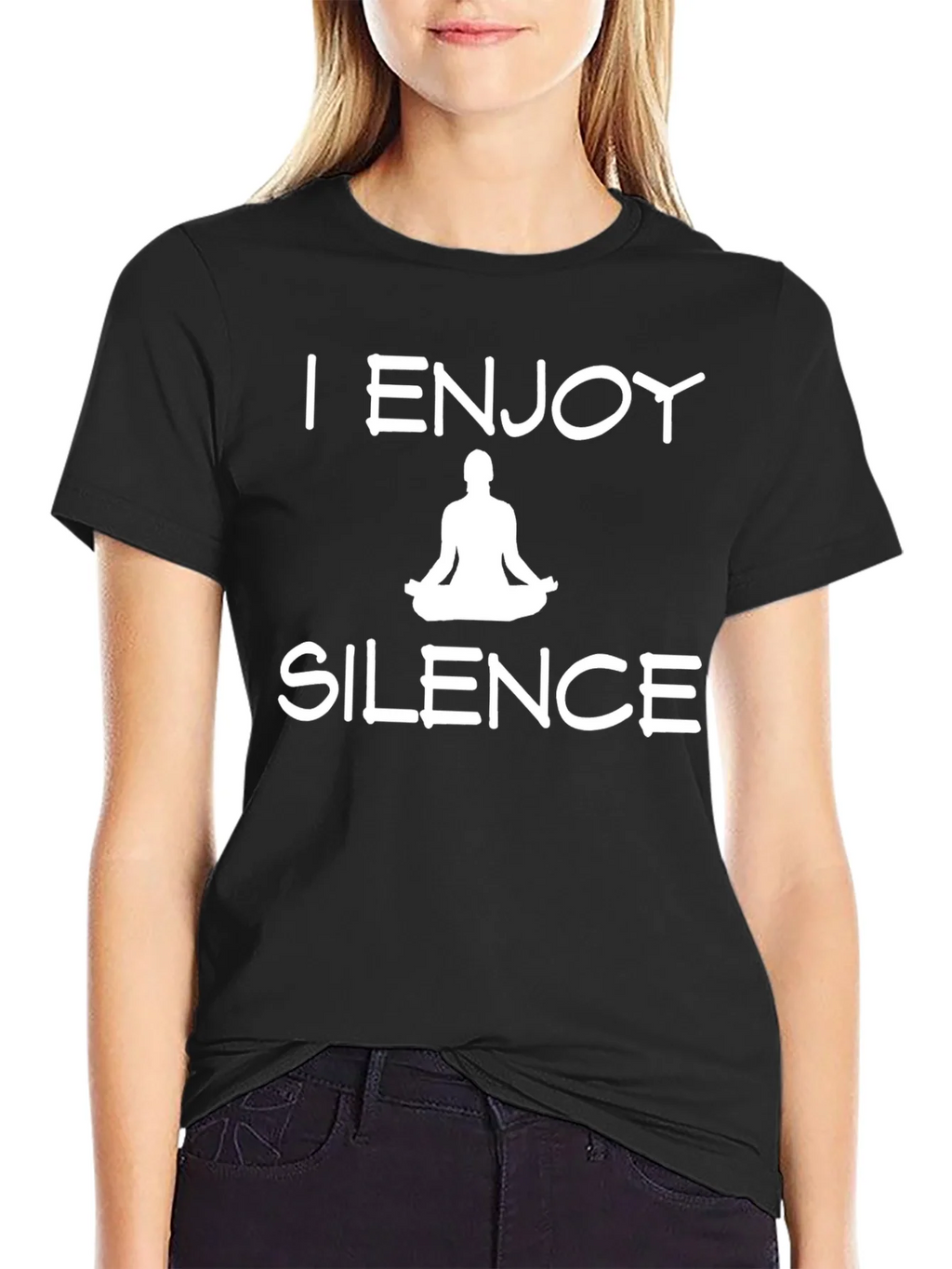 I Enjoy Silence Meditation T-Shirt product image 2