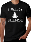 I Enjoy Silence Meditation T-Shirt product image 1