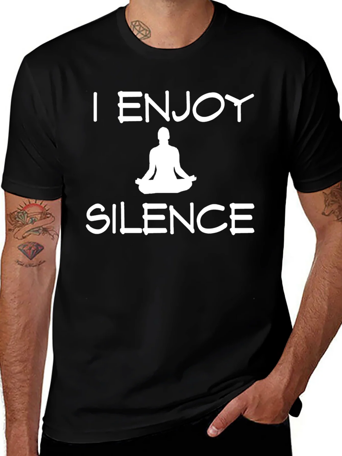 I Enjoy Silence Meditation T-Shirt product image 1