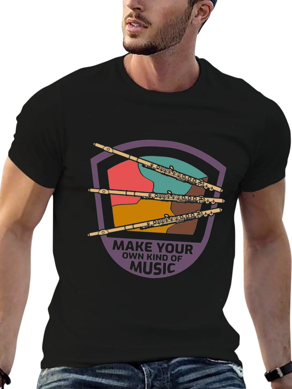 Musical Flute Graphic Tee - Make Your Own Music product image 6