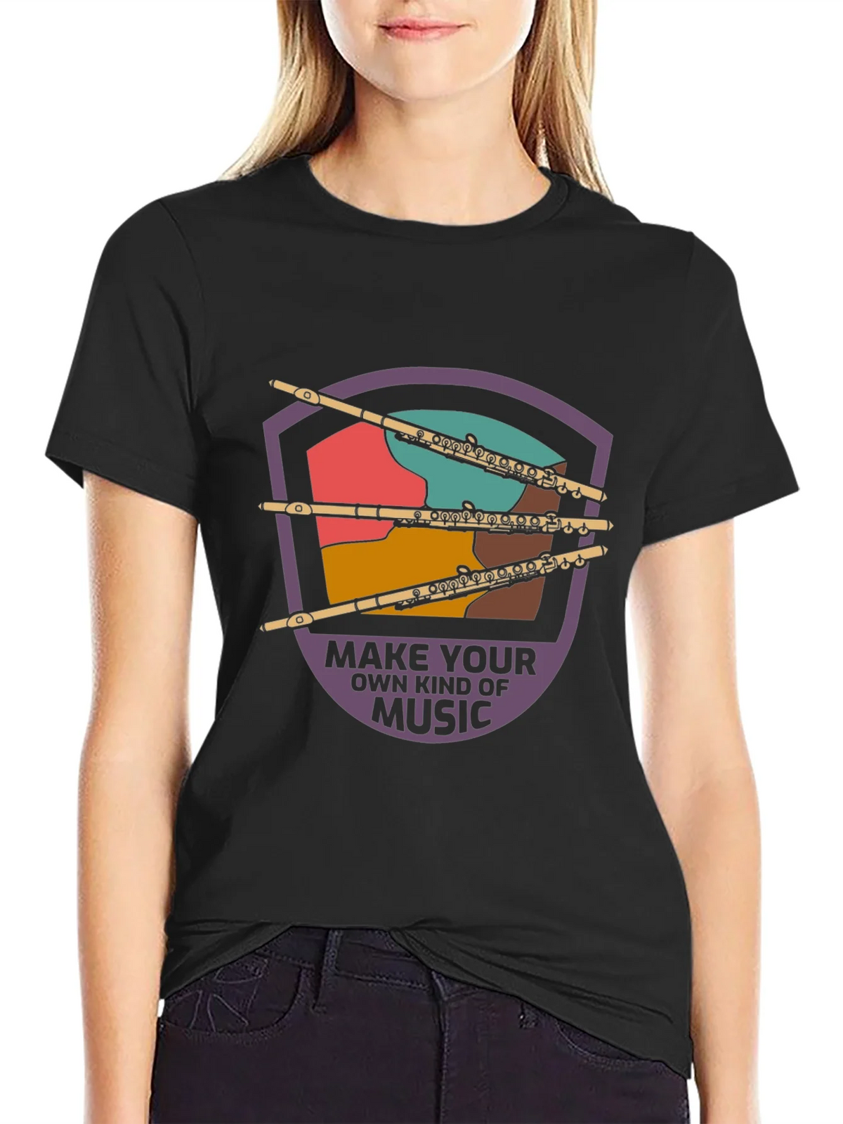 Musical Flute Graphic Tee - Make Your Own Music product image 2