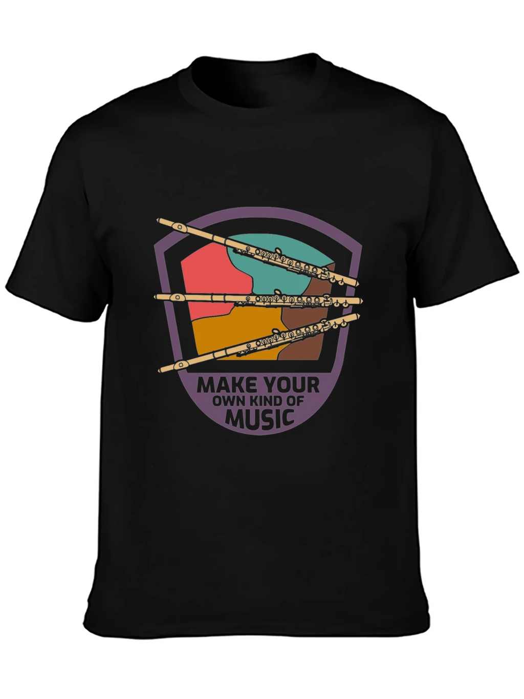 Musical Flute Graphic Tee - Make Your Own Music product image 3