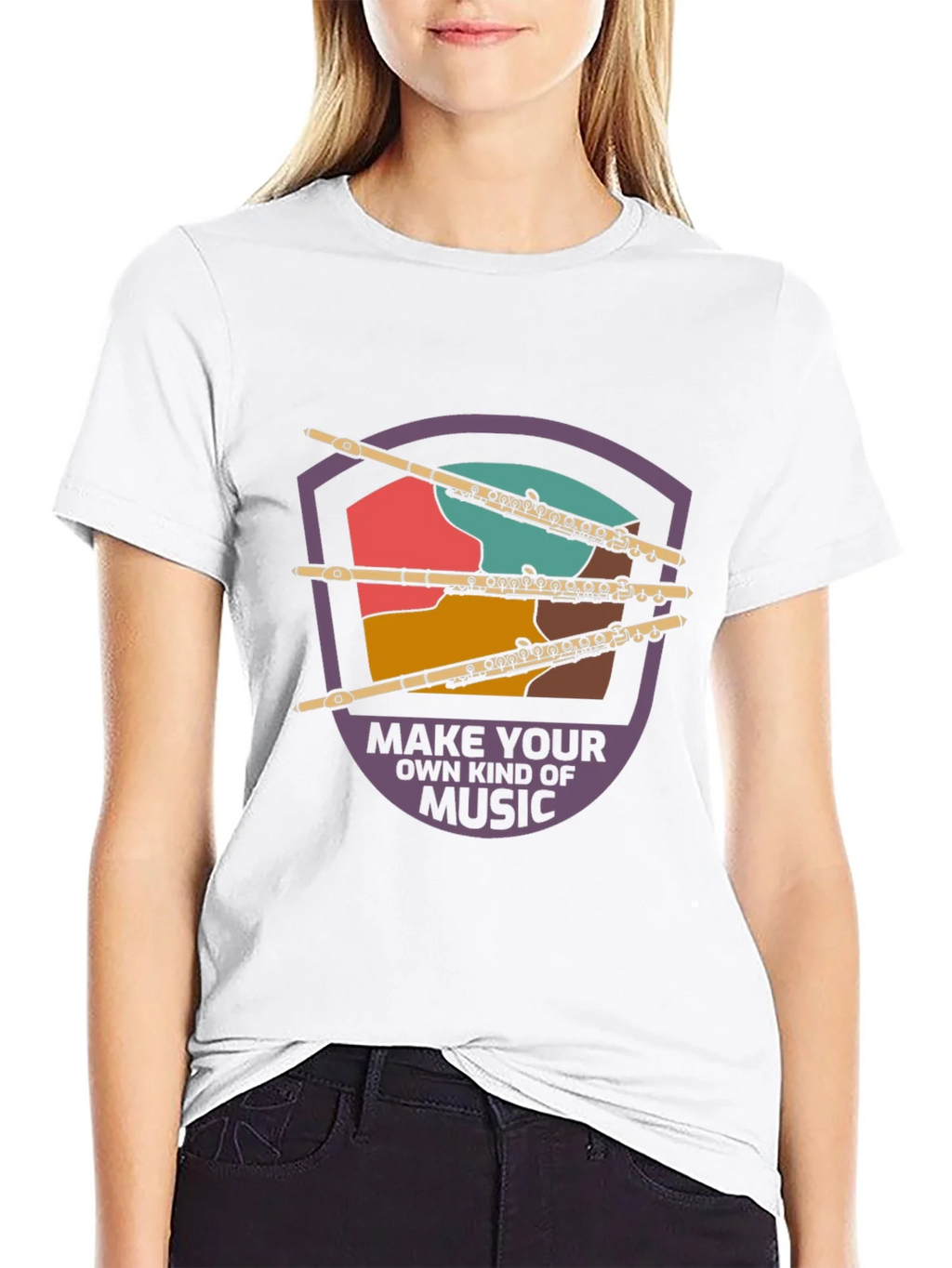 Musical Flute Graphic Tee - Make Your Own Music product image 8