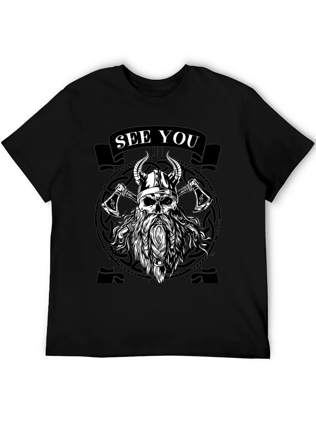 Viking Skull Graphic Tee - See You In Valhalla product image 5