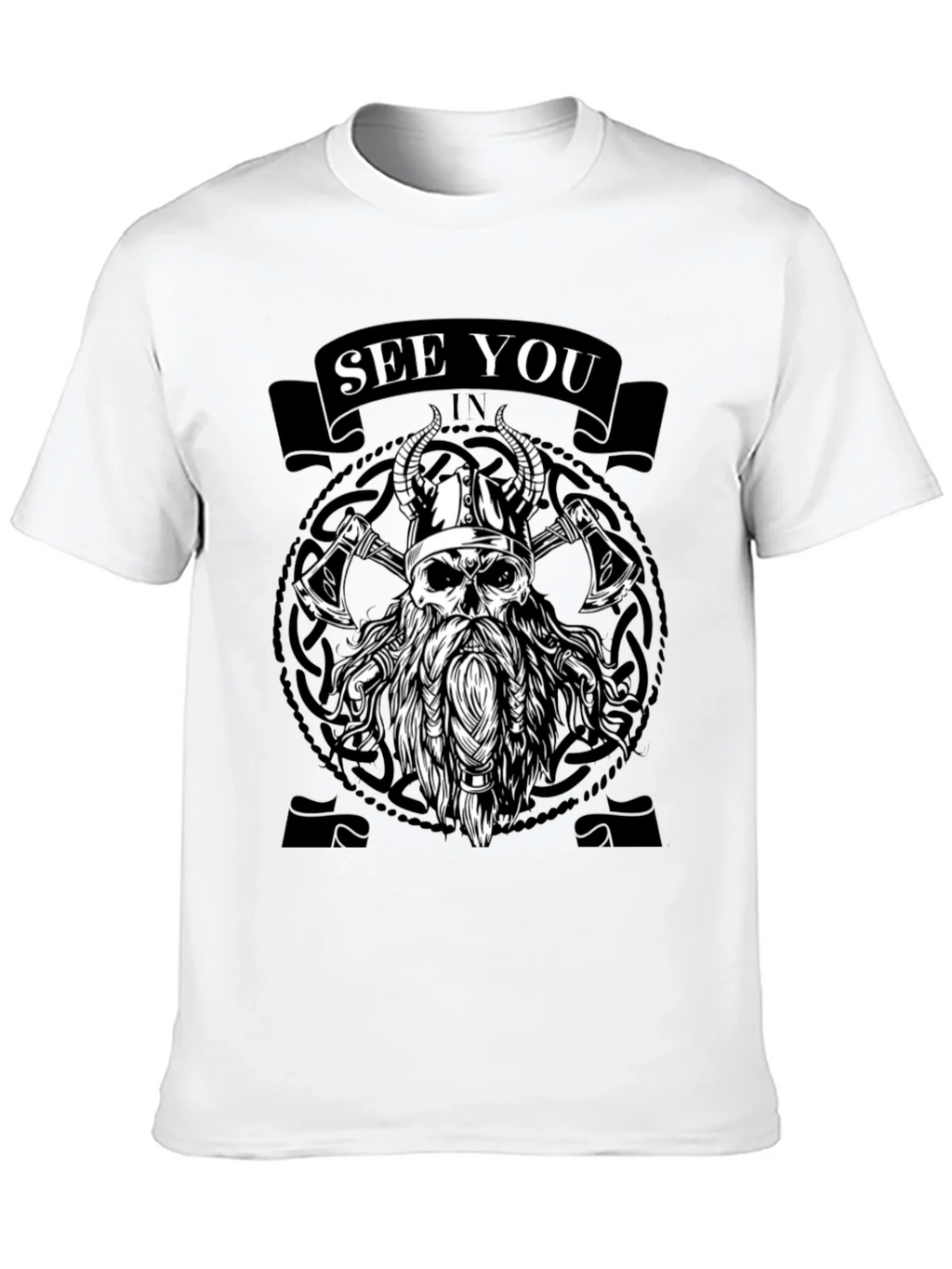 Viking Skull Graphic Tee - See You In Valhalla product image 9